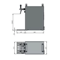 Komplett Set Kontakt 40/K Bierzapfanlage 2-leitig Trockenkühlgerät Aus Edelstahl, 50 Liter/h, Mit Membranpumpe, Green Line -Küche Verkauf Geschäft 0268505c 359b 47be 82e1 a7dd2a64486f