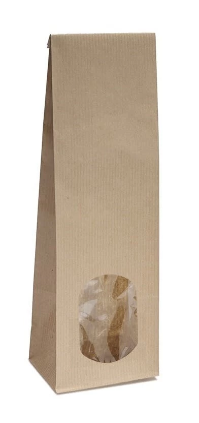 10x Blockbodenbeutel Mit Ovalem Sichtfenster - 100g/250g/500g - 10,5 X 6 X 29cm - Papiertüten Bodenbeutel Geschenktüte Kraftpapier (500g - Ov. F.) 4 10x Blockbodenbeutel Mit Ovalem Sichtfenster - 100g/250g/500g - 10,5 X 6 X 29cm - Papiertüten Bodenbeutel Geschenktüte Kraftpapier (500g - Ov. F.) – Bild 4