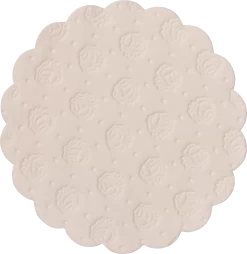 Demmler Tassendeckchen / Glasuntersetzer Mit Rosenprägung In Chamois, 9cm - 500 Stück - Made In Germany