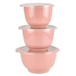 Rosti Rührschüssel Set Backschüssel Schüssel Margrethe Rose Nordic Blush 3-teilig Mit Deckel