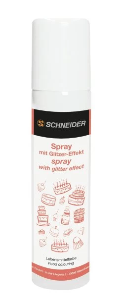 Lebensmittel-Farbspray Mit Glitzer-Effekt Farbe: Rosa, 100 Ml