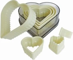 Küche Verkauf Geschäft 19 1 X SCHNEIDER Ausstechersatz Herz, Gezackt 7-teilig 0