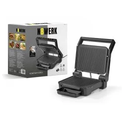 N8WERK Digital-Kontakt-Grill Midnight Edition - 2000W - Touch-Display Mit 6 Grill-Programmen -Küche Verkauf Geschäft 419051af 9268 43bf 8e07 73d93914de0a
