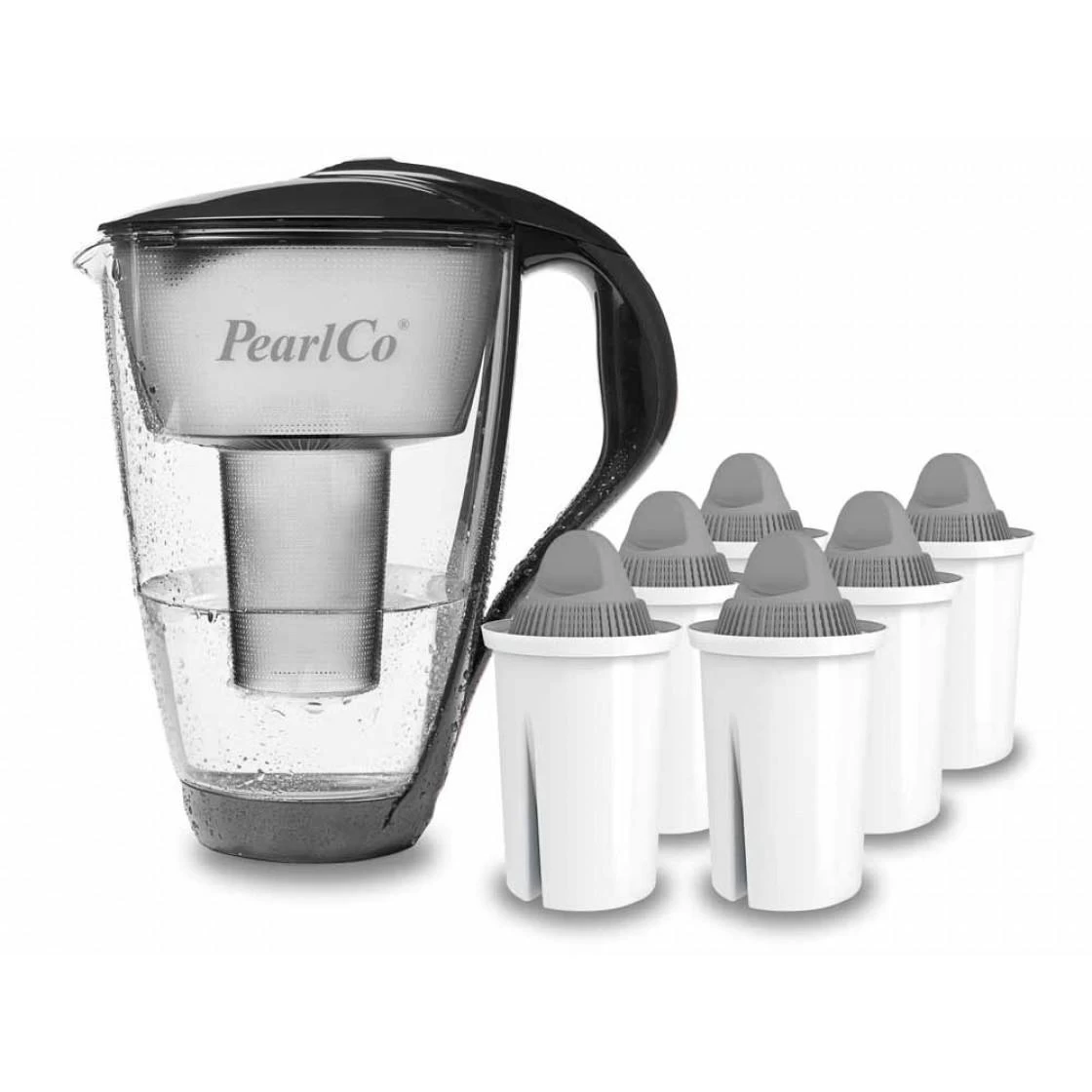 Glas-Wasserfilter Anthrazit Inkl. 1 Protect+ Filterkartusche 3 Glas-Wasserfilter Anthrazit Inkl. 1 Protect+ Filterkartusche – Bild 3