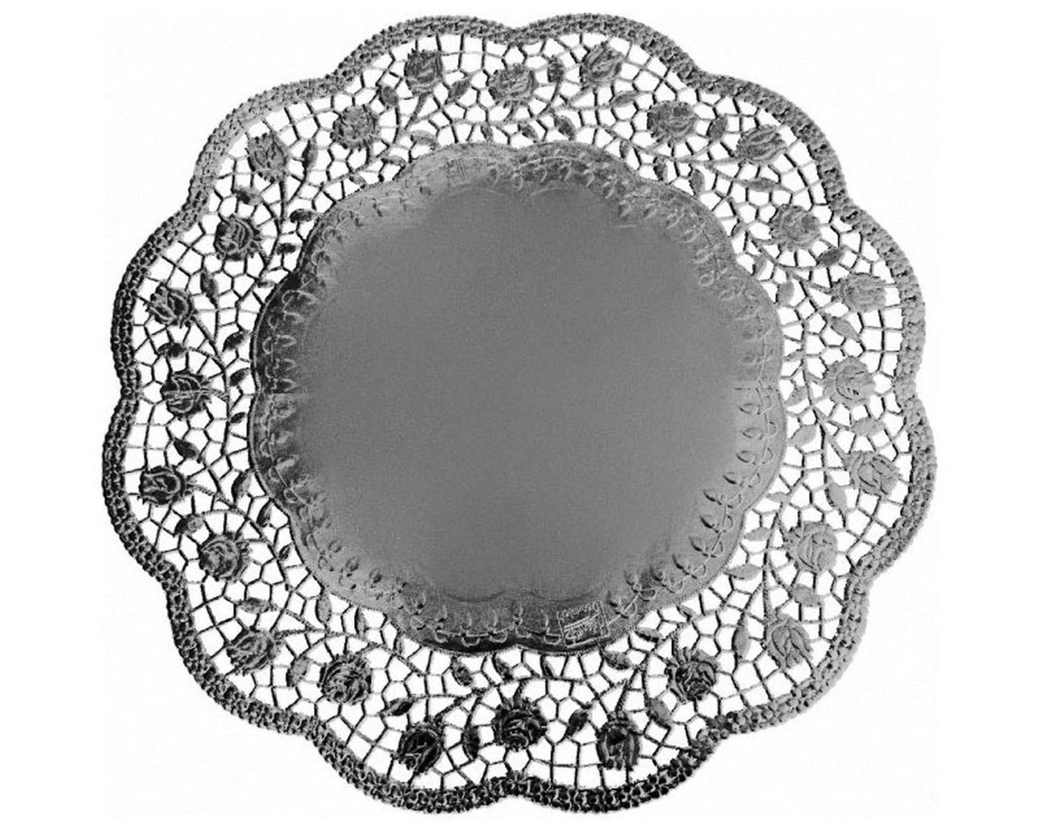 16x Deko-Tortenspitzen Rund Silber O 32 Cm 1 16x Deko-Tortenspitzen Rund Silber O 32 Cm