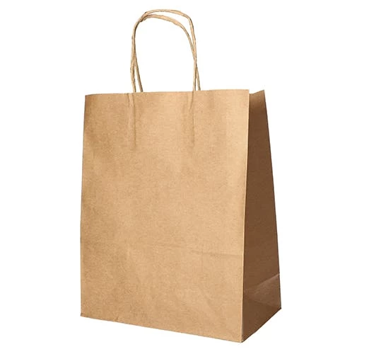 PAPSTAR 25 Tragetaschen, Papier 44 Cm X 32 Cm X 17 Cm Braun Mit Gedrehtem Tragegriff 1 PAPSTAR 25 Tragetaschen, Papier 44 Cm X 32 Cm X 17 Cm Braun Mit Gedrehtem Tragegriff