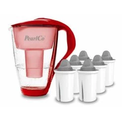 Glas-Wasserfilter Rot Inkl. 3 Protect+ Filterkartuschen -Küche Verkauf Geschäft 6dab26a9 e3e8 46dc ad87 11a6cf2fa690