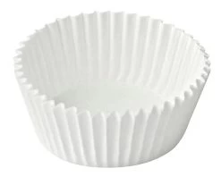 400x Gebäckkapseln Muffin-Kapseln Weiß O 50 X 30 Mm