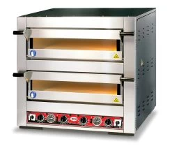 GMG - Pizzaofen PS66 DE - Elektrisch - 6+6x Ø30cm | 12kW | 400V - Edelstahl 2 Backkammern