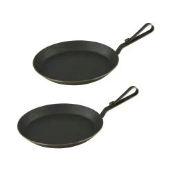 Servierpfanne Aus Schmiedeeisen Mit Gebogenem Hakenstiel Ø 20 Cm 2 Stück -Küche Verkauf Geschäft 79cdbbba 275e 4c1c b300 f226db04383b