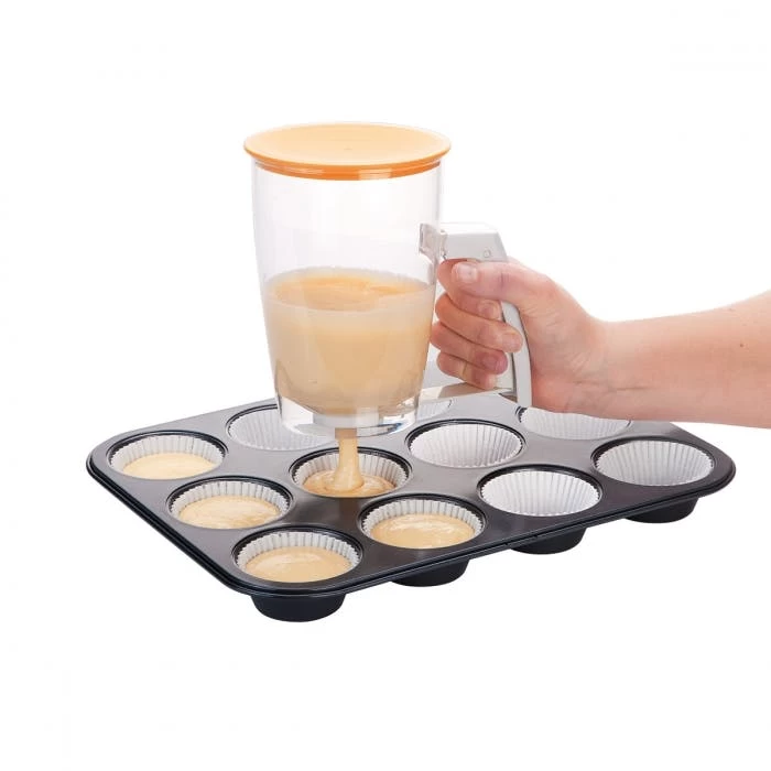Tescoma Teigportionierer Teigspender Teigdosierer Muffins Transparent Waffeln 1L 5 Tescoma Teigportionierer Teigspender Teigdosierer Muffins Transparent Waffeln 1L – Bild 5