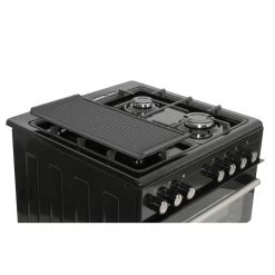 Simfer Gusseisen-Grillplatte | 47 X 23 Cm | Für 60 Cm Gaskochfelder, Kohlegrill, Elektrogrill | Gerippt | Topfträger-Klammern | Grillzubehör | Schwarz -Küche Verkauf Geschäft 8ab8042f 1677 49c0 9779 e4b992eacfd3