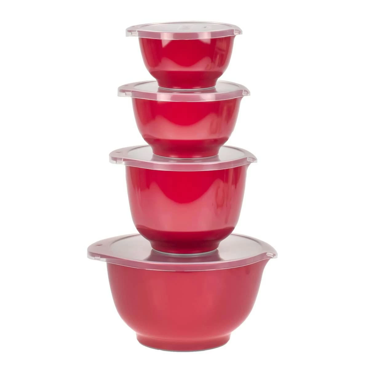 Rosti Rührschüssel Set Backschüssel Schüssel Margrethe Rot 3-teilig Mit Deckel 245287 2 Rosti Rührschüssel Set Backschüssel Schüssel Margrethe Rot 3-teilig Mit Deckel 245287 – Bild 2