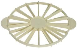 5x Contacto Tortenteiler. Cremefarbenes Polypropylen. Höhe: 2.5 Cm. Durchmesser: 26.5 Cm. Segmente: 12 / 16 -Küche Verkauf Geschäft 9955ccb8 671f 400c badc 0aaed65817ba 1