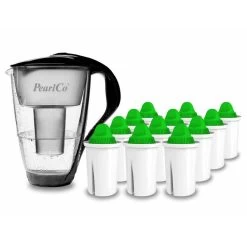 Glas-Wasserfilter Weiß Inkl. 12 Alkaline Filterkartuschen 9 Glas-Wasserfilter Weiß Inkl. 12 Alkaline Filterkartuschen -Küche Verkauf Geschäft a102a545 409b 403b a52b 032b64d32fd6