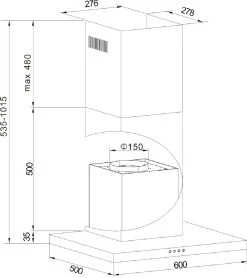 Amica KH 17801-1 E Dunstabzugshaube Insel Edelstahl 621 M³/h A -Küche Verkauf Geschäft a33d7781 8b69 416d b6f3 192215d7404d