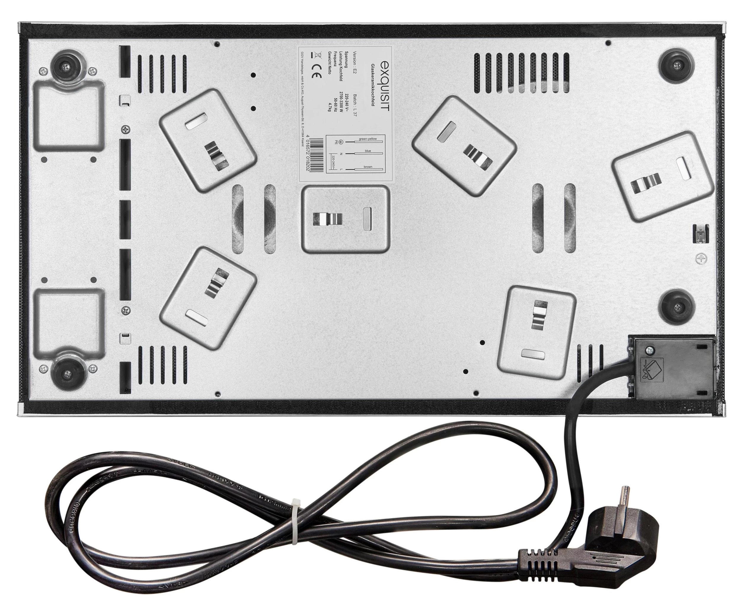 Exquisit Kochfeld EKC 301-3.1 R | Glaskeramik | Touch Control | 2 Kochstellen | Edelstahlrahmen | 3000 W 7 Exquisit Kochfeld EKC 301-3.1 R | Glaskeramik | Touch Control | 2 Kochstellen | Edelstahlrahmen | 3000 W – Bild 7