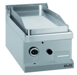 MBM Auftisch-Gas-Grillplatte , Stahl Glatt Verchromt 5,5 KW