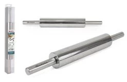 Teigrolle Roller Rolle Ausroller Nudelholz Edelstahl Rollstab Ausrollstab Teig