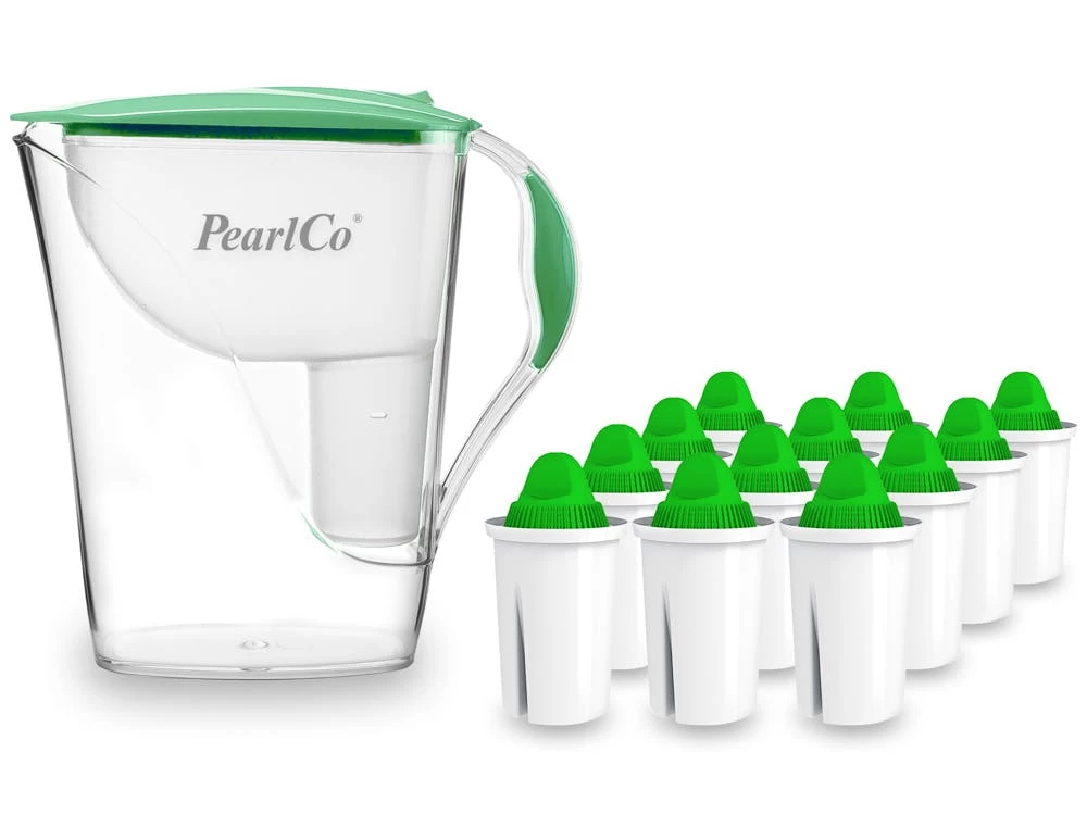 Glas-Wasserfilter Weiß Inkl. 12 Alkaline Filterkartuschen 7 Glas-Wasserfilter Weiß Inkl. 12 Alkaline Filterkartuschen – Bild 7