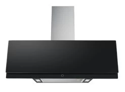 PKM V1-90A+BTY Dunstabzugshaube Glas Schwarz Designerhaube LED 90cm