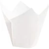 200x Muffin-Tulip-Wraps Weiß 160x160 Mm