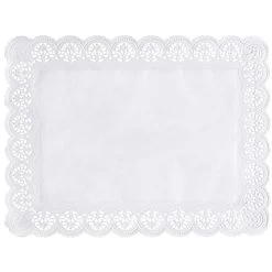 PAPSTAR 2000 Spitzenpapiere Eckig 40 Cm X 30 Cm Weiss