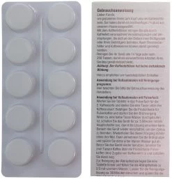 Reinigungstabletten Für Kaffeevollautomaten | á 10 Stück, Ø18mm Je 2,5g, Blister In Faltschachtel + Anleitung