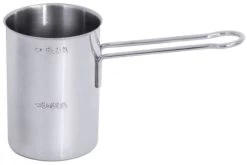 2x Contacto Milchaufschäumer, Edelstahl, Durchmesser: 10 Cm, Höhe: 15 Cm, Stiellänge: 12,5 Cm, Volumen: 1 L -Küche Verkauf Geschäft c327142e 8c06 4572 af58 3674d867bd64 2