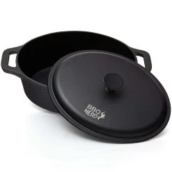BBQ-Nerd© Dutch Oven Brottopf - Kastenform Mit Deckel 5,5 L | Brotbackform Mit Gerillter Steakpfanne | Feuertopf Für Alle Herdarten -Küche Verkauf Geschäft c53e43bc 0f4d 4066 8309 3787205755fa