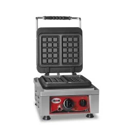 GMG - Waffeleisen Amore-M - 2x Ø 17cm - 50° Bis 300°C - Feste Backplatte Aus Gusseisen - Umlaufende Fettfangrinne - Gehäuse Edelstahl -Küche Verkauf Geschäft cc1a18c4 7084 4ace bbdd c45668a875d0