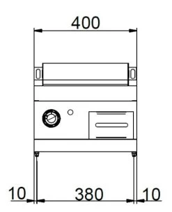 MBM Auftisch-Gas-Grillplatte , Stahl Glatt Verchromt 5,5 KW -Küche Verkauf Geschäft cdb80862 9aa8 415b 8550 c5a3d9f9cb2a