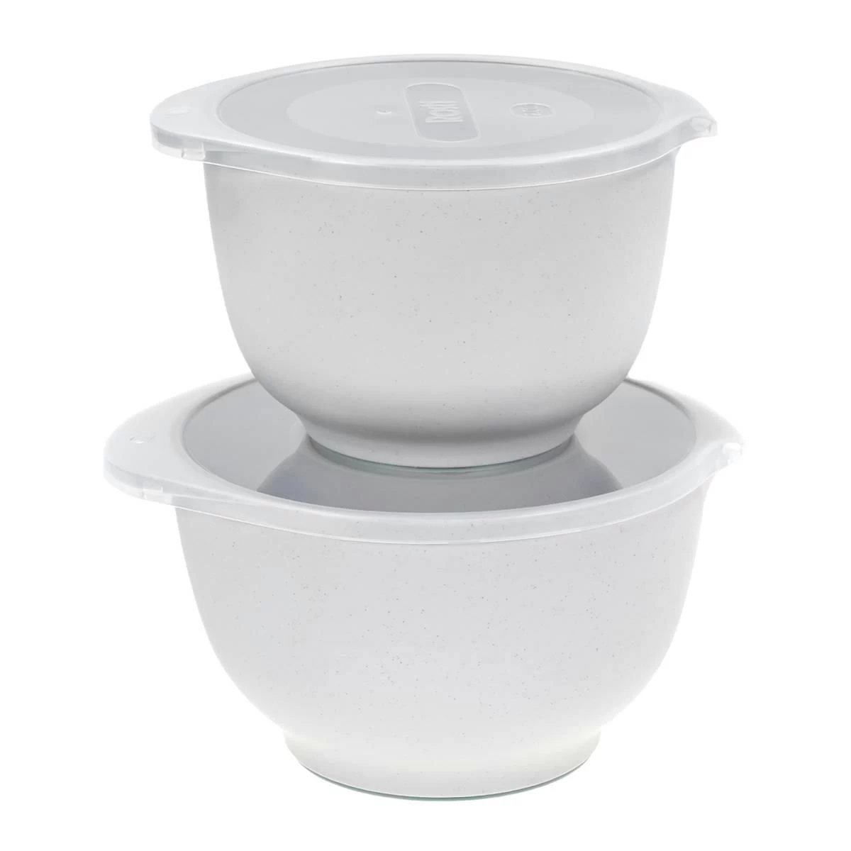 Rosti Rührschüssel Set Backschüssel Schüssel Margrethe 2-teilig Mit Deckel PEBBLE Weiß 1 Rosti Rührschüssel Set Backschüssel Schüssel Margrethe 2-teilig Mit Deckel PEBBLE Weiß