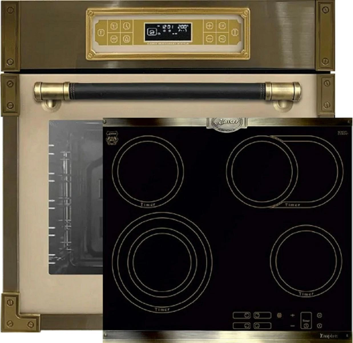 Herd Set/ Kaiser EH 6726 AD / Einbaubackofen + KCT 6385 Em / Glaskeramik Kochfeld 2 Herd Set/ Kaiser EH 6726 AD / Einbaubackofen + KCT 6385 Em / Glaskeramik Kochfeld – Bild 2