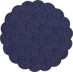 Demmler Tassendeckchen / Glasuntersetzer Mit Rosenprägung In Blau, 9cm - 500 Stück - Made In Germany
