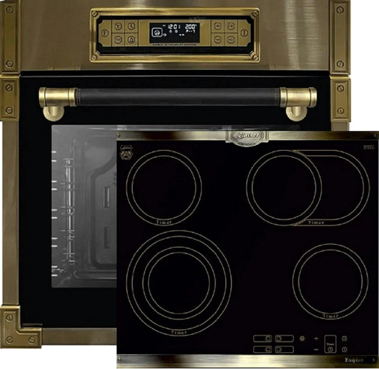 Herd Set/ Kaiser EH 6726 AD / Einbaubackofen + KCT 6385 Em / Glaskeramik Kochfeld 1 Herd Set/ Kaiser EH 6726 AD / Einbaubackofen + KCT 6385 Em / Glaskeramik Kochfeld