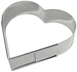 1 X SCHNEIDER Backrahmen "Herz" Edelstahl, Verstellbar 220 - 270 X 70 Mm