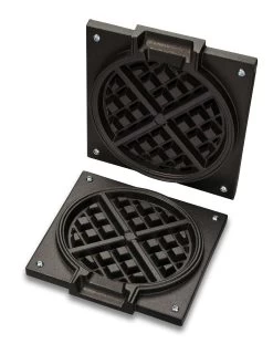 WAS Germany - Backplatte Americano Waffel Für Helios Vertikal Backsystem, Ø 18 Cm, Antihaftbesch., Aluminium (345210180)