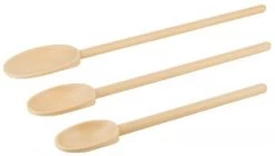3x Contacto Exoglass®-Kochlöffel, Braun, Exoglass®, Löffelmaß: 9 Cm X 6 Cm, Gesamtlänge: 38 Cm