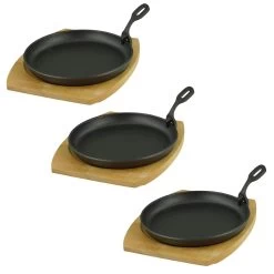 Servierpfanne Mit Holzuntersetzer Ø 22cm, Gusseisen 4 Stück Im Set -Küche Verkauf Geschäft ff1a6e0d 7c50 451a 96fd 7a6731cdd954